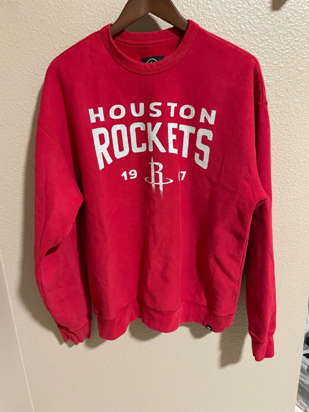 47 Red Houston Rockets NBA Sweatshirt